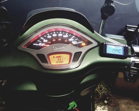 motorcycle voltage meter goandstop