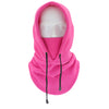 pink neck warmer hoodies