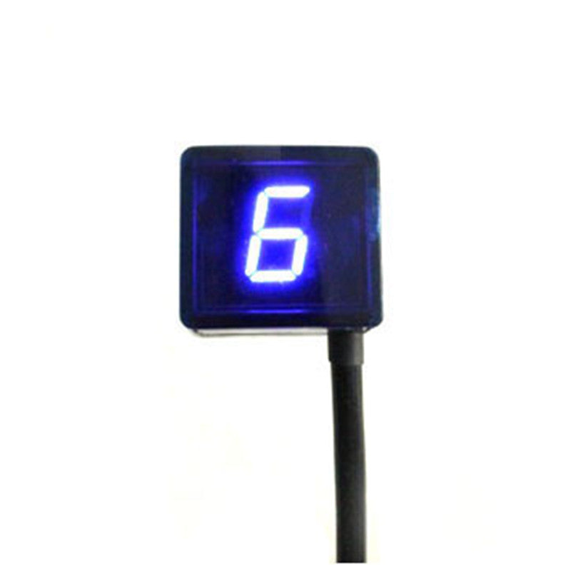 Blue LED Universal Digital Gear Indicator Motorcycle Display Shift