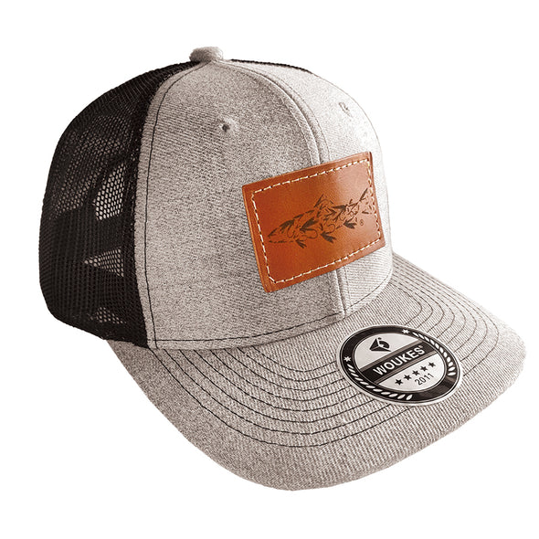 Leather Patch Hat Fishing Hat