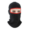 black color with red eye face mask
