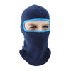 blue color with sky blue eyes face mask